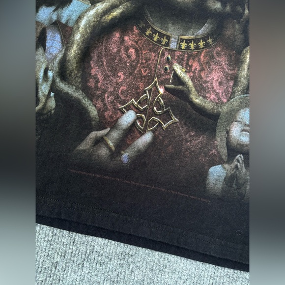 Vintage 2008 Cradle of Filth Godspeed on the Devils Thunder T-Shirt Large Mens - Picture 2 of 4